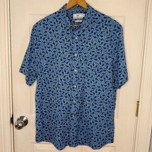 Southern Tide Fintastic Intercoastal Short Sleeve Sport Shirt Size Large